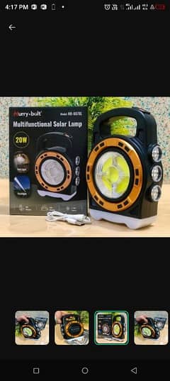 solar power rechargeable LED camping lantern