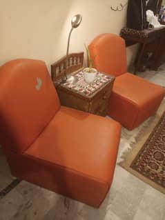 two sofa chairs