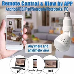 Wifi Flexible Light Bulb Camera 1080p Hd Wireless 360 Degree