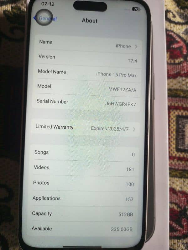 Iphone 15 pro max 512gb 4