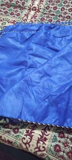 blue colour razai cover