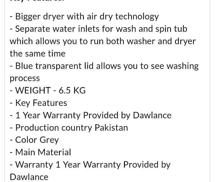 Bigger dryer With Air Dry Technology 5