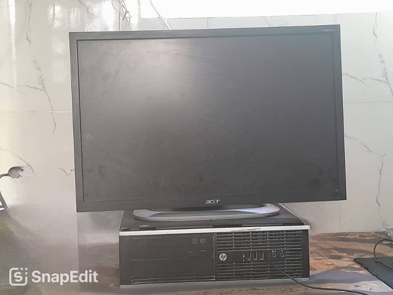 1. "HP PC + Acer LED Monitor - Complete Desktop Setup for Sale" 0