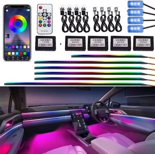 Car Ambient Light 18 in 1 (Full Package) 5