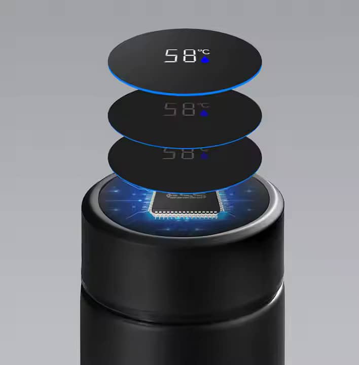 Smart Temperature Display Bottle – Keep Your Drinks Perfectly Hot cold 2