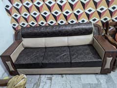 Sofa set 3 seater with 2 single seats