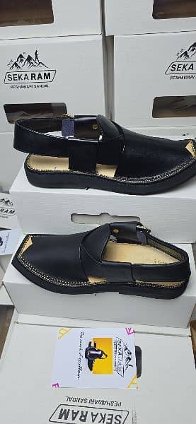 KAPTTAN MATT PESHAWARI CHAPPALS BLACK 2