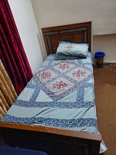 Single Bed With Matress In Good Condition