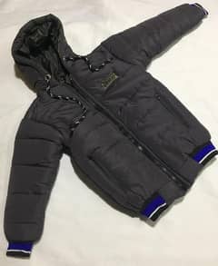 Boy's Stitched Polyester Puffer Jacket