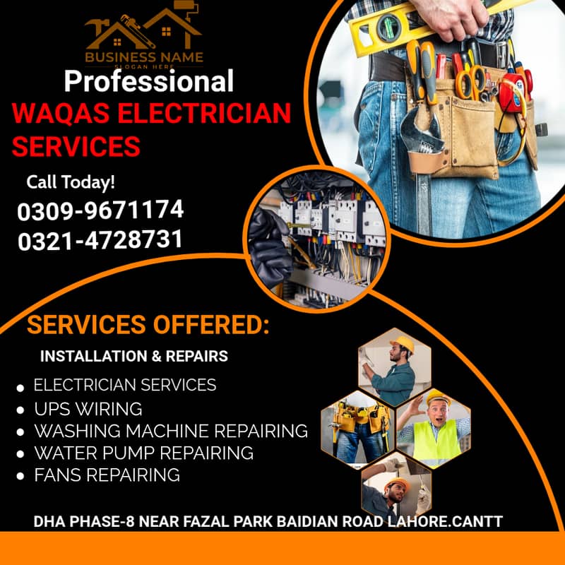 Electrician Services/UPS repair/Pump repair maintainance services 0