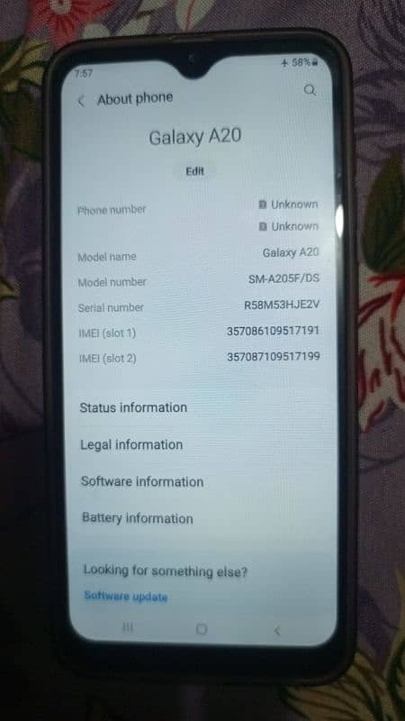 SAMSUNG A20 3 RAM 32GB ROM No Exchange Only Sale 5