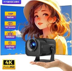 Projector Hy 320 Original 4k 8k indroid projector box pack with bags