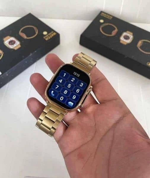 HK 9 ultra Gold Smart Watch 1