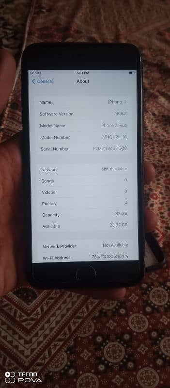 iphone 7 plus 32 gb pta approved contact number 03197852295 4