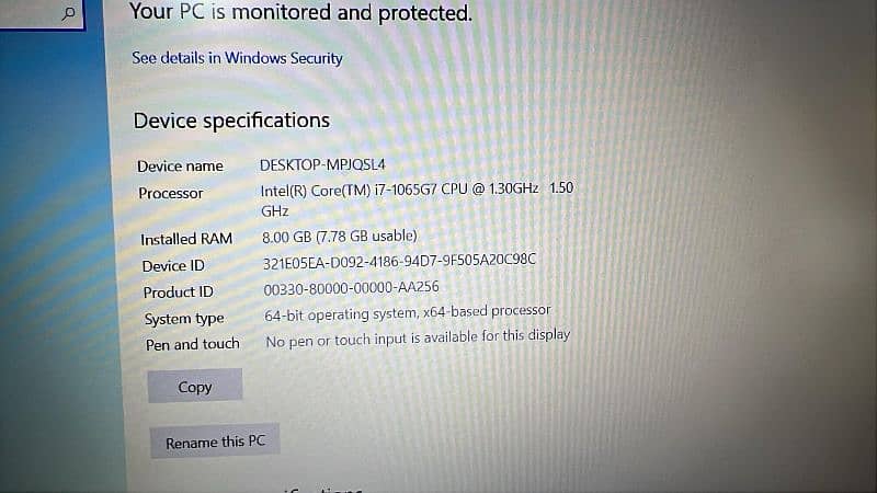 HP PAVILION G15 10th Generation, 4gb dedicated Graphics card urgent 3