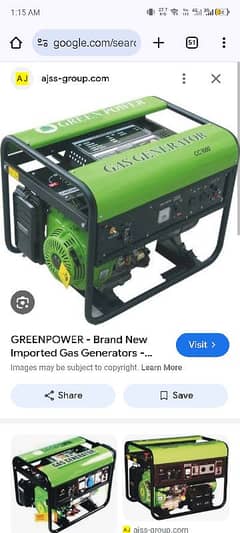 Green power gass genrator 5kv