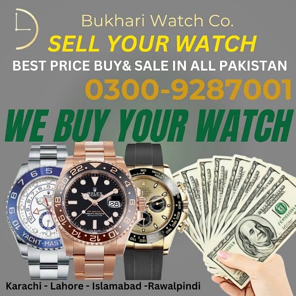 Sell Your Watch Buyer ROLEX Bvlgari omega cartier longines rado graff 0