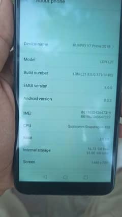 Huawei Y7 prime 10/10 conditiom