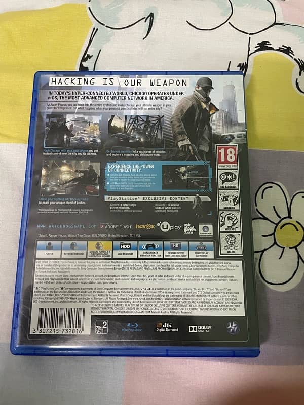 WATCH DOGS 1 PS4 version 0