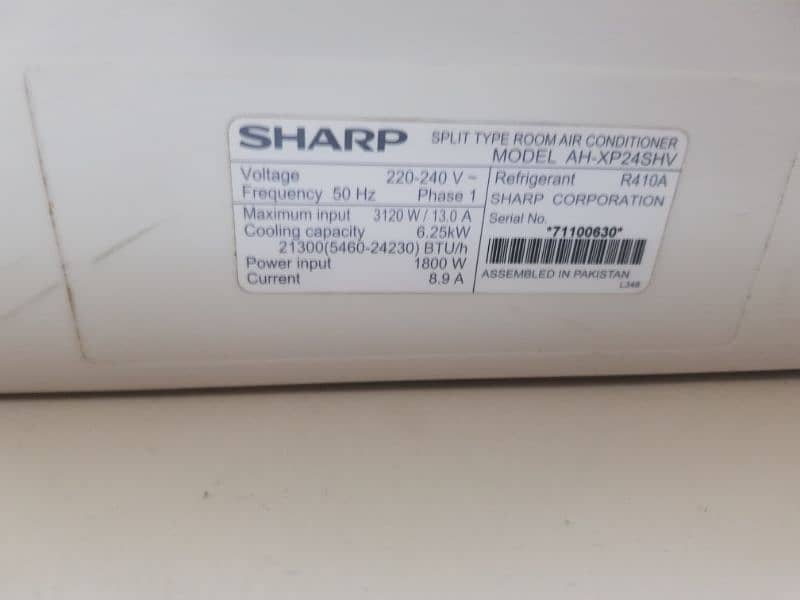 Sharp 1.5 ton DC inverter 2