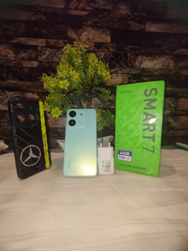 infinix smat 7 Box and Charger 10/10 mobile 5