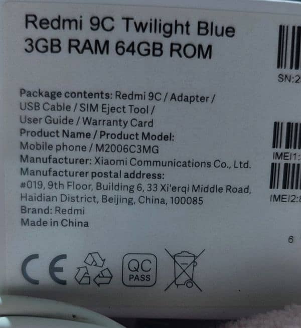 Redmi 9C 3+1 GB 64 GB 3