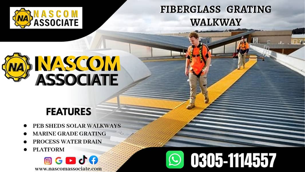 FRP WALKWAYS / FRP GRATINGS /  Walkways / Fiberglass products 0