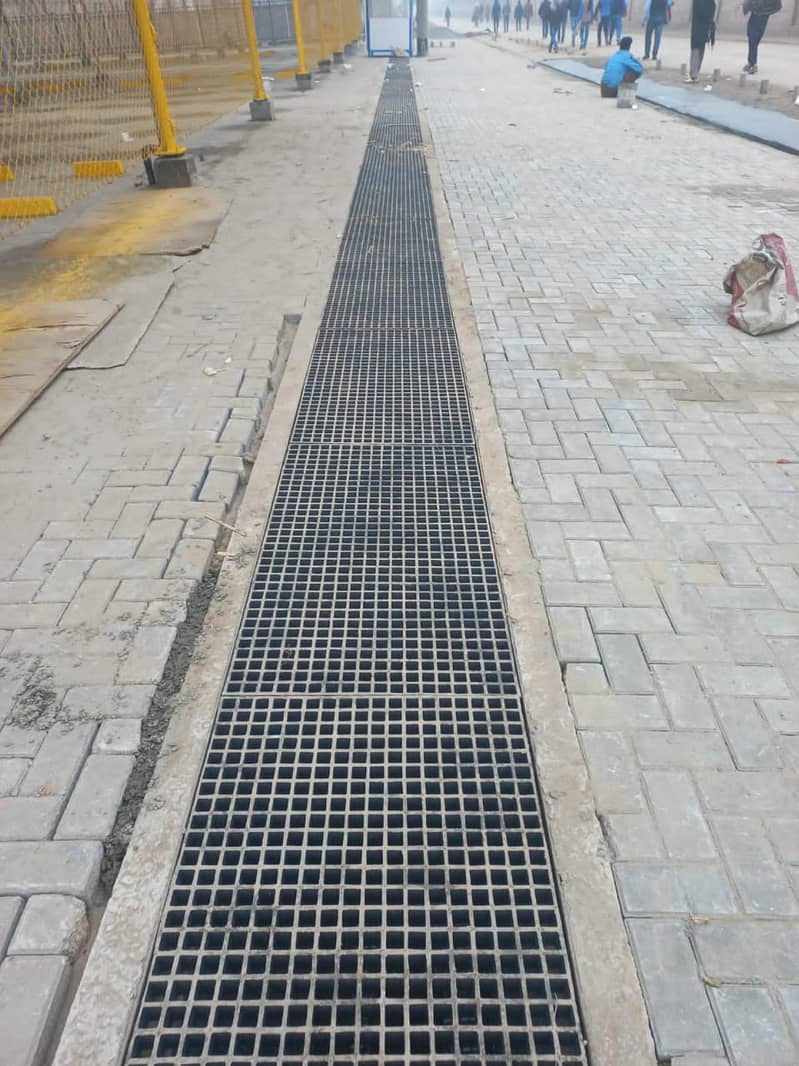 Walkways / Walkway Grating / Green Fiberglass grating Panels 6