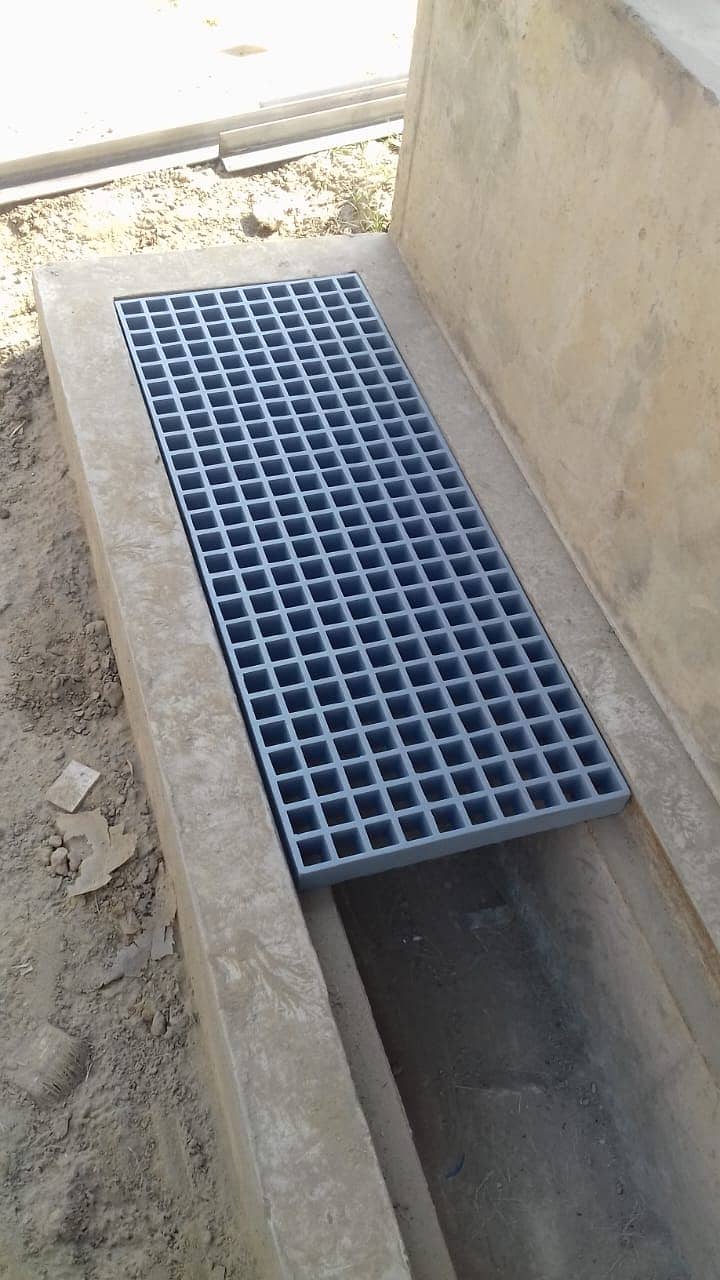 Walkways / Walkway Grating / Green Fiberglass grating Panels 7