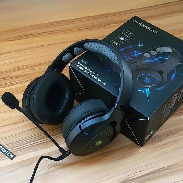 Phonikas Q9 Pro Gaming Bluetooth Headphones With Removable  Mic 8