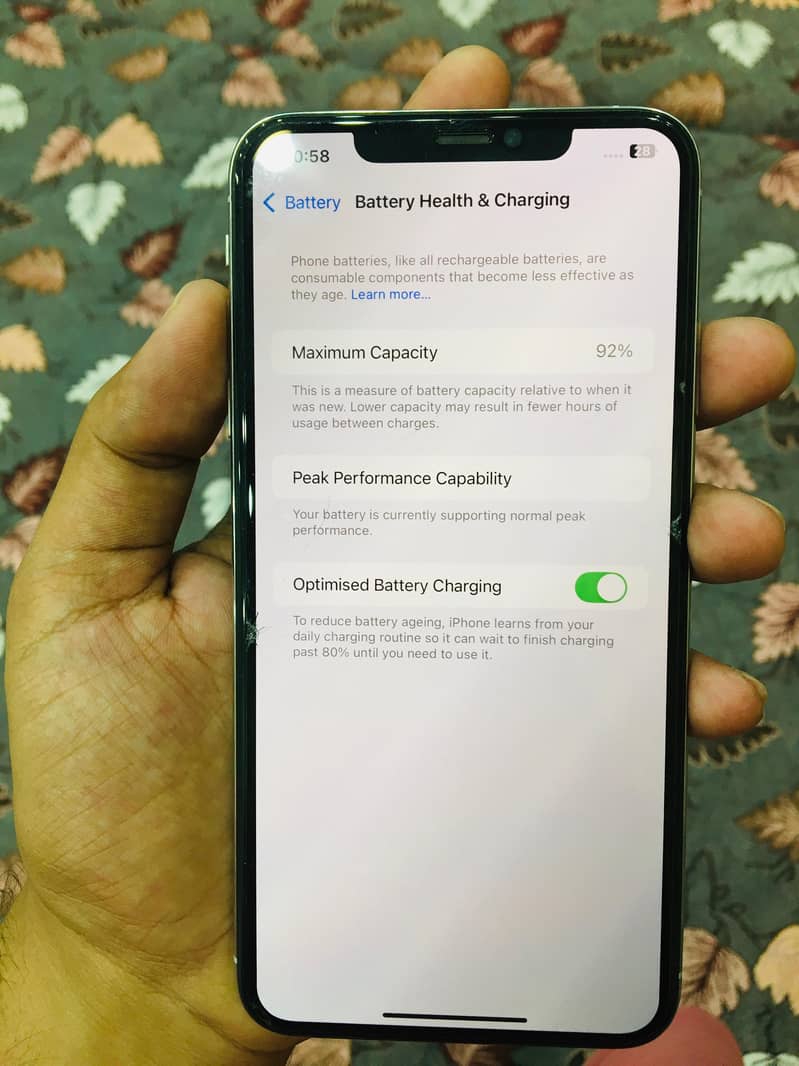 I phone xs max . 64gb open box 10