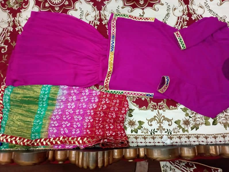 Chiffon Ghara Shart with chunri dupta 0