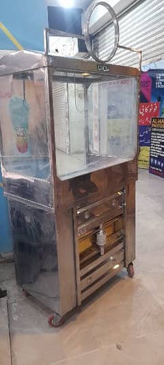 display counter and frice machine with gola ganda machine and other