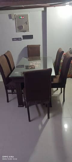 New style dining table with 6 chairs