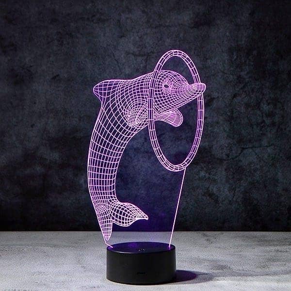 lamp ( 3D illusion dolphin lamp ) 4