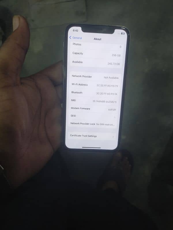 iphone x 256gb PTA Approved 3