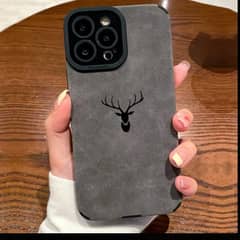 Black deer head Iphone case cover