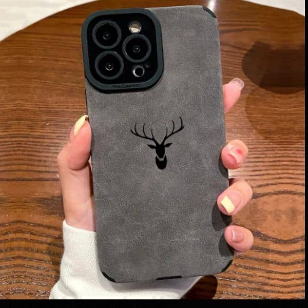 Black deer head Iphone case cover 0