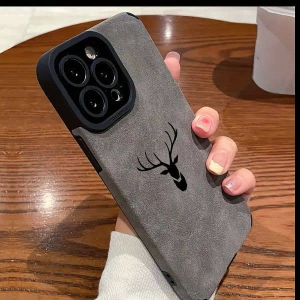 Black deer head Iphone case cover 1