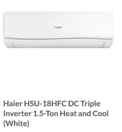 Haier AC 1.5 ton hfc