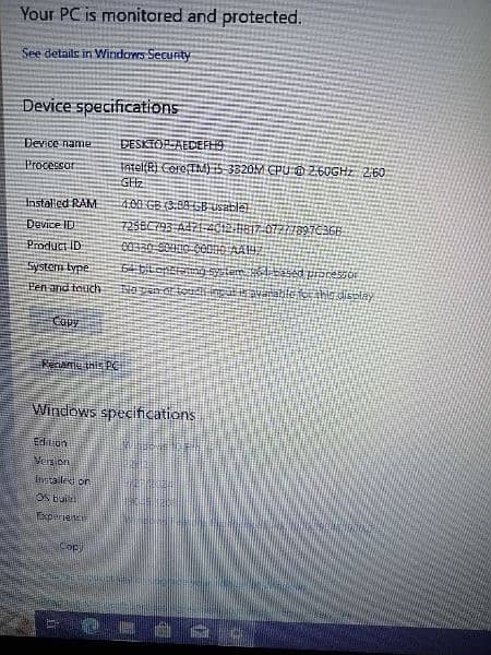 Dell core i5. . 3rd generation 4