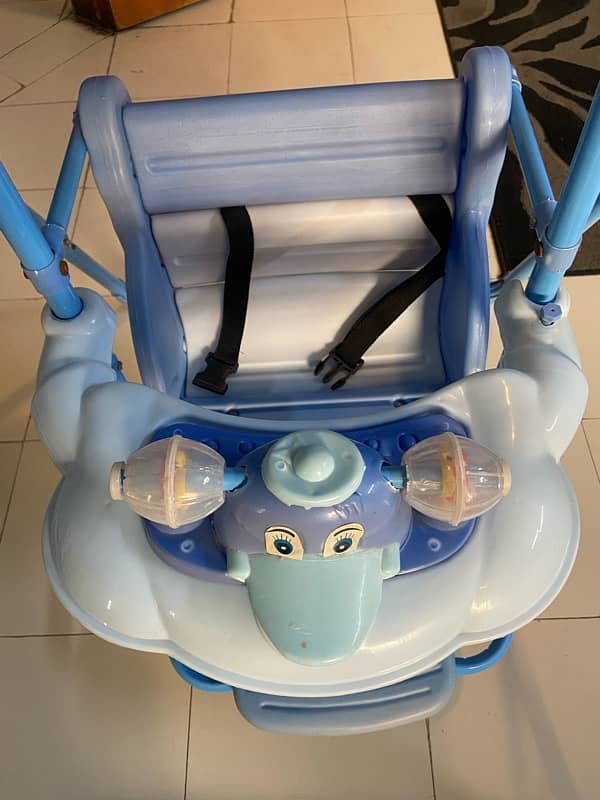 Blue Baby Swing. 4