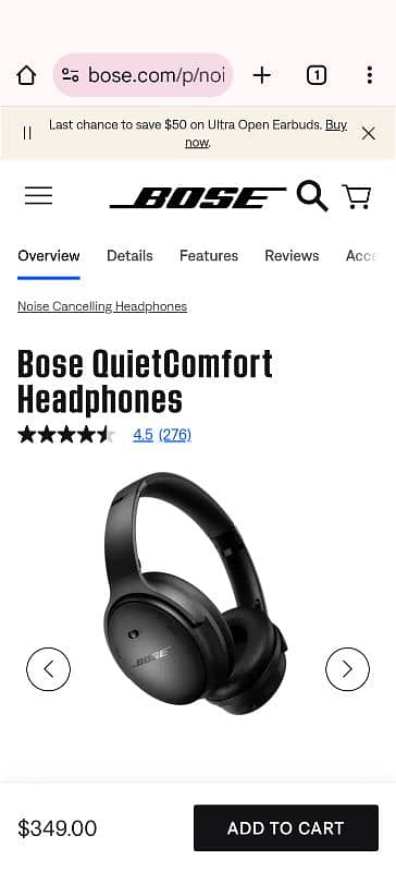 Bose QC QuietComfort Headphones Black 2024 5