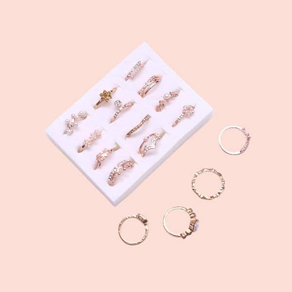 Gold Plated Rings Set 0