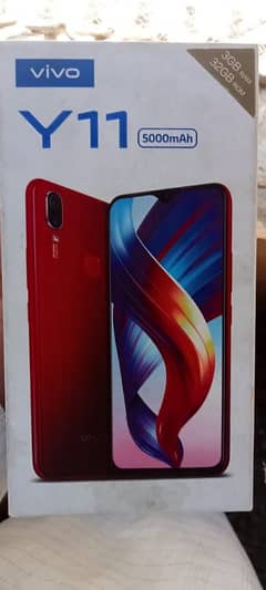 Vivo Y11 3/32 Red Colour Box Charger Condition 10/10 PTA Approved 0