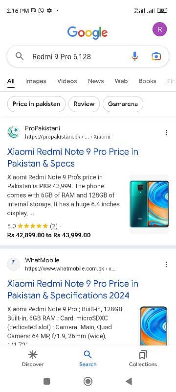 redmi 9 pro   6,128 PTA approve 5