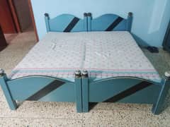 bed with mattress