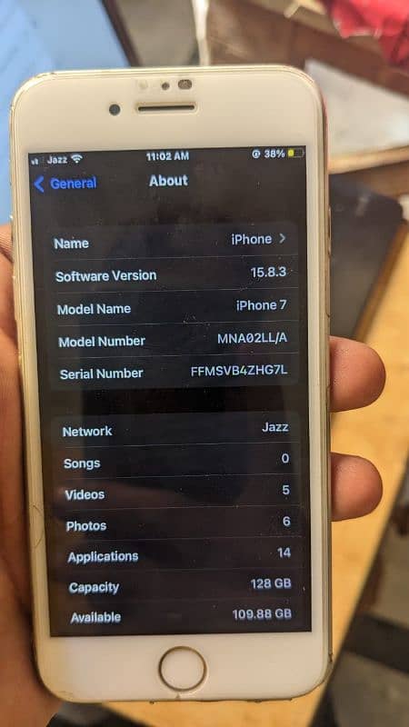 Iphone 7 PTA Approved 128gb 6