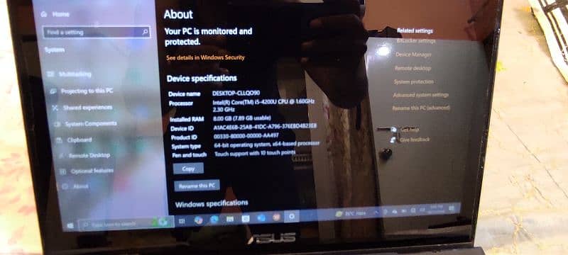 Asus laptop core i5 4th generation 3