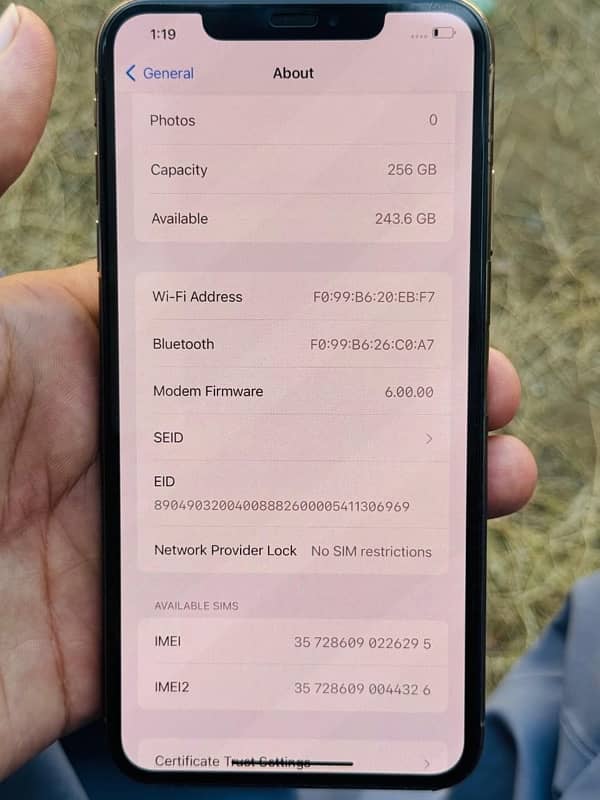 iPhone XSMAX 256GB pta approved 1